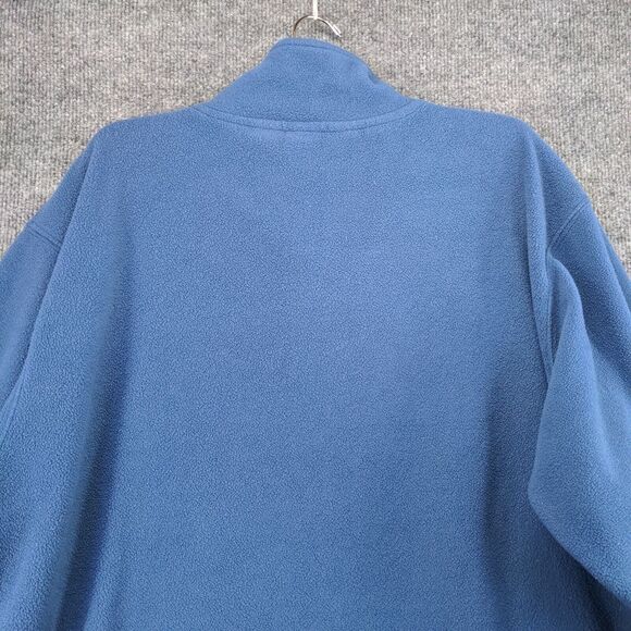 Team RealTree Mens Full Zip Fleece Jacket Blue Large Outdoors Hunting Logo - Picture 7 of 13